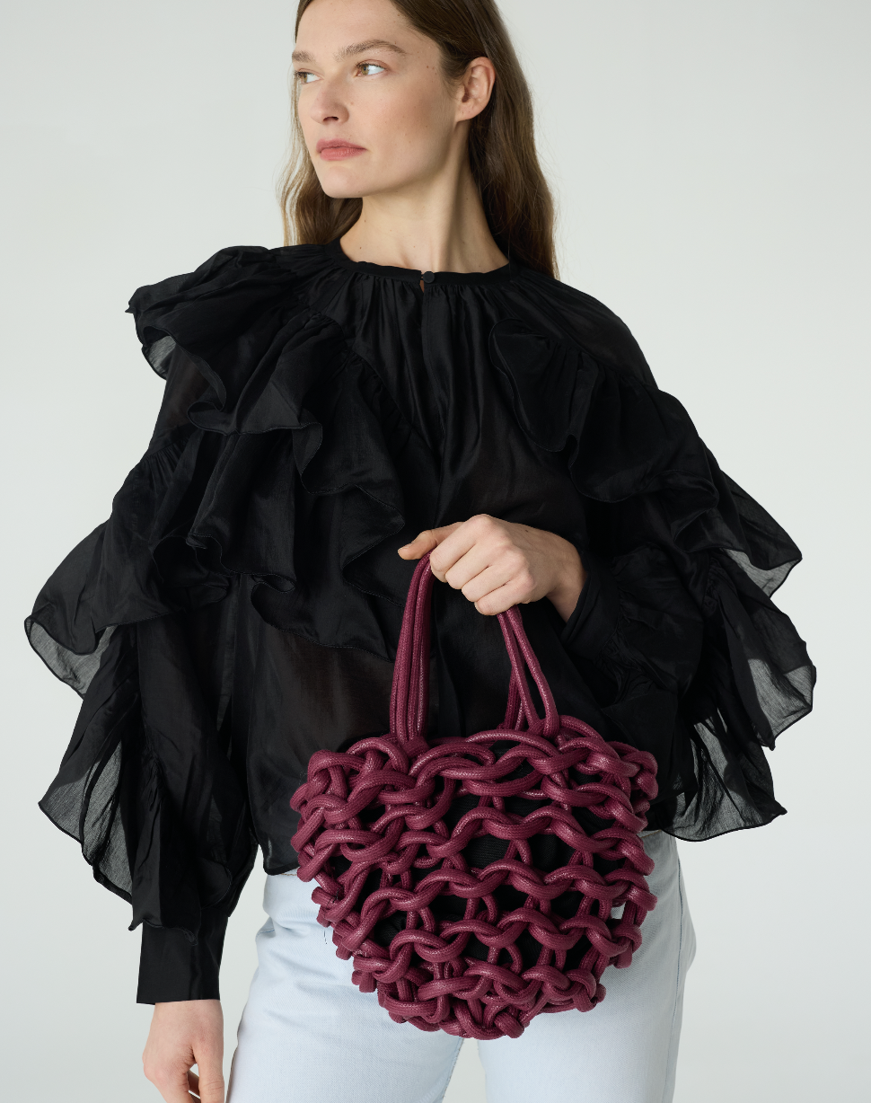 Julia bag waxed cotton rope